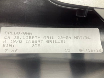 NEW AFTERMARKET CRLB070AA Grille For 2002-2004 Jeep Liberty, Matte Black