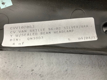 NEW CV07096GA Grille 1996-2002 Chevy Express 1500 2500 3500 Van, Gray Plastic