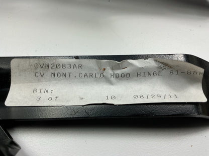 NEW - AFTERMARKET CVM2083AR Right Hood Hinge For 1981-1988 Chevrolet Monte Carlo