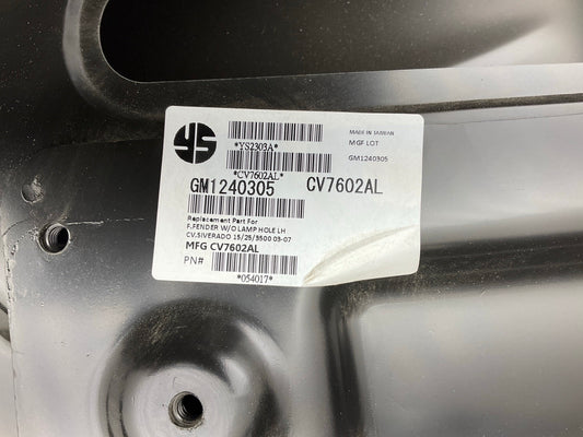 SCRATCHED - AFTERMARKET CVT1001RL Front Left Driver Fender Replaces # 88944420