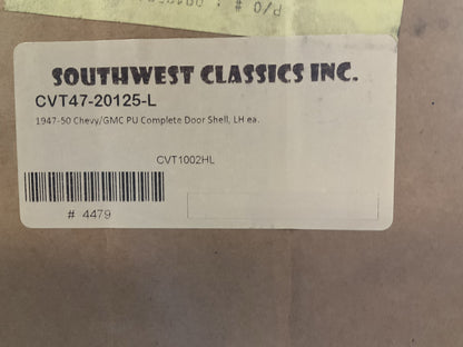 NEW AFTERMARKET CVT1002HL Left Door Shell - 1947-1950 Chevrolet, GMC Truck