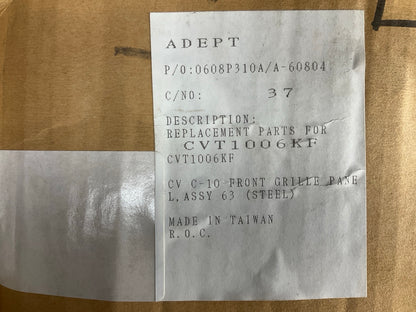 CVT1006KF  1960-1963 Chevy Pickup, Suburban Grille Support Header Metal Panel