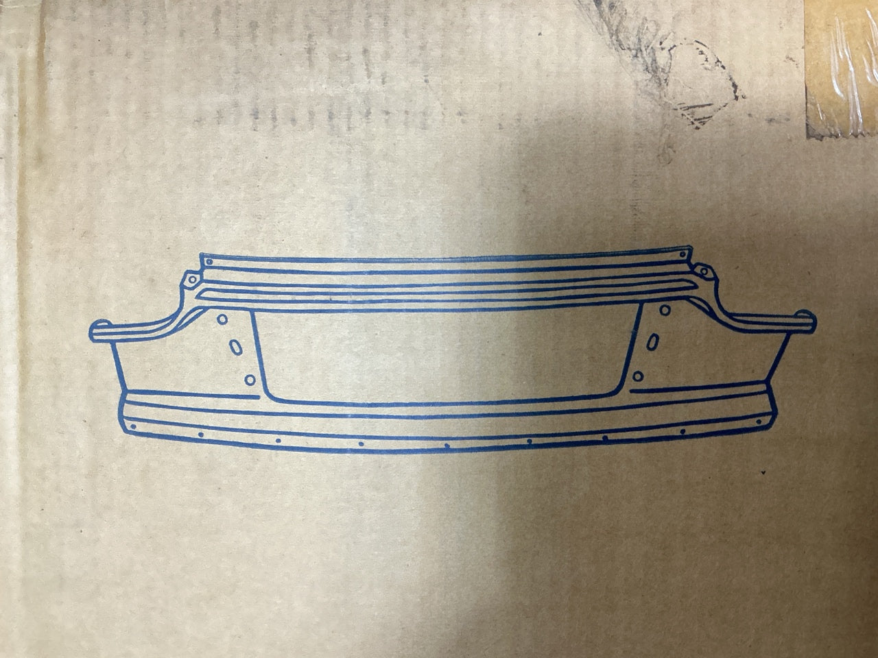 CVT1006KJ Grille Support Front Panel - 1958-1959 Chevrolet Chevy Pickup Truck