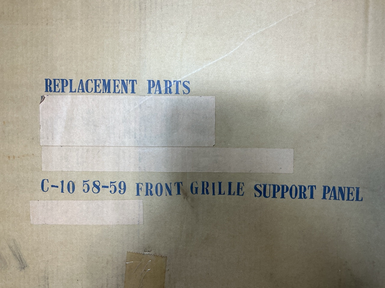 CVT1006KJ Grille Support Front Panel - 1958-1959 Chevrolet Chevy Pickup Truck