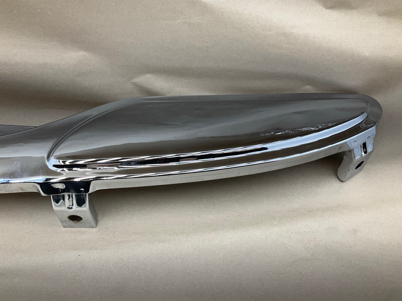 CVT1006ZC 1954-1955 Chevy Pickup Truck Front Bumper To Body Filler Panel, Chrome