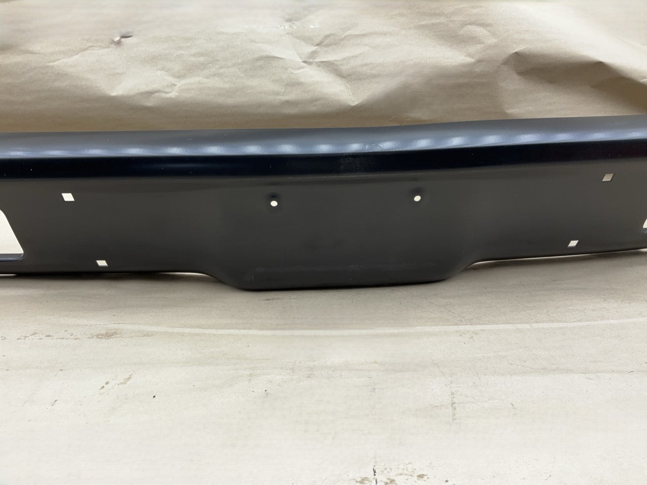 CVT1008BP Front Bumper Black Steel 1971-1972 Chevy C10 C20 C30, K5 Blazer