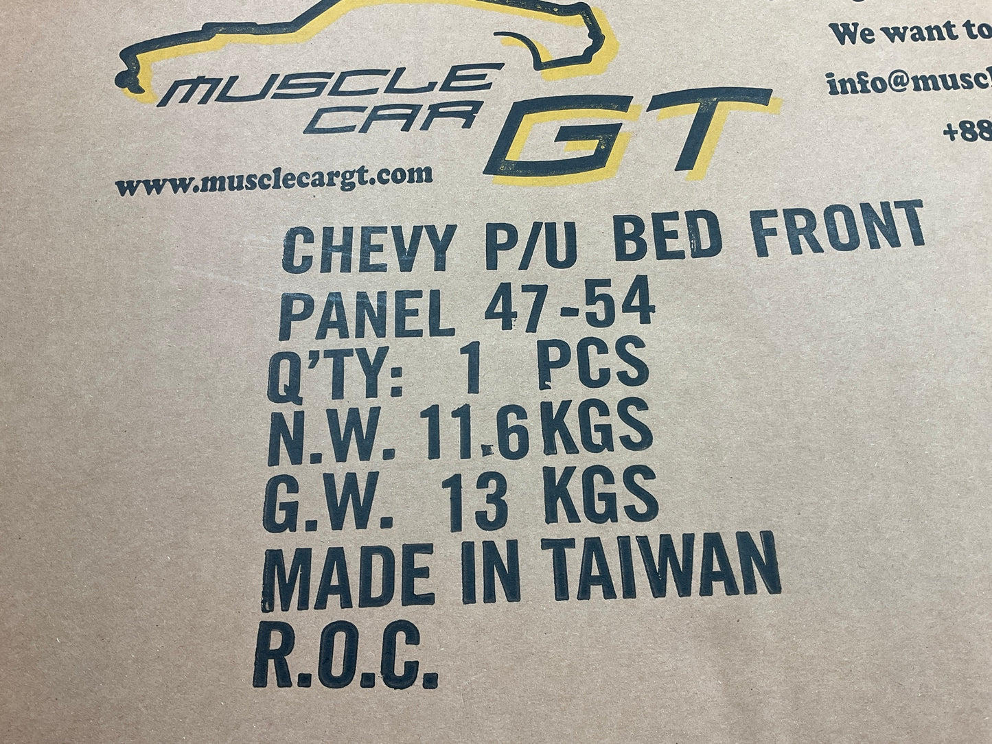 NEW AFTERMARKET CVT1043AA 1947-1953 Chevy Pickup Truck Front Bed Metal Panel