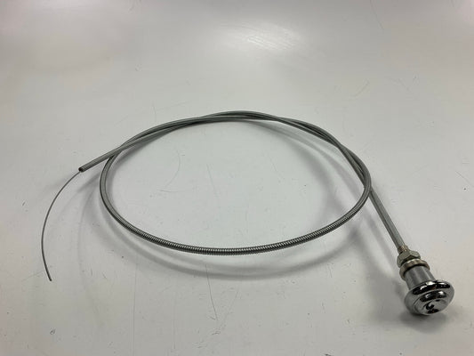 NEW AFTERMARKET Chrome Choke Cable 1955-59 Chevy Pickup - C555905