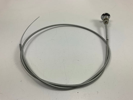 NEW AFTERMARKET Chrome Choke Cable 1955-59 Chevy Pickup - C555905