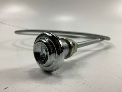 NEW AFTERMARKET Chrome Choke Cable 1955-59 Chevy Pickup - C555905