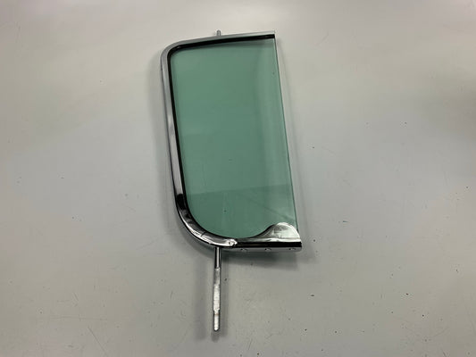 1955-59 Chevy Pickup Truck Vent Windows Chrome Frames Green Tint Glass - Left