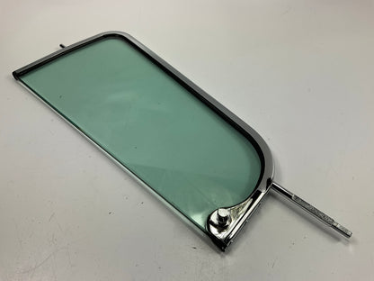 1955-59 Chevy Pickup Truck Vent Windows Chrome Frames Green Tint Glass - Left