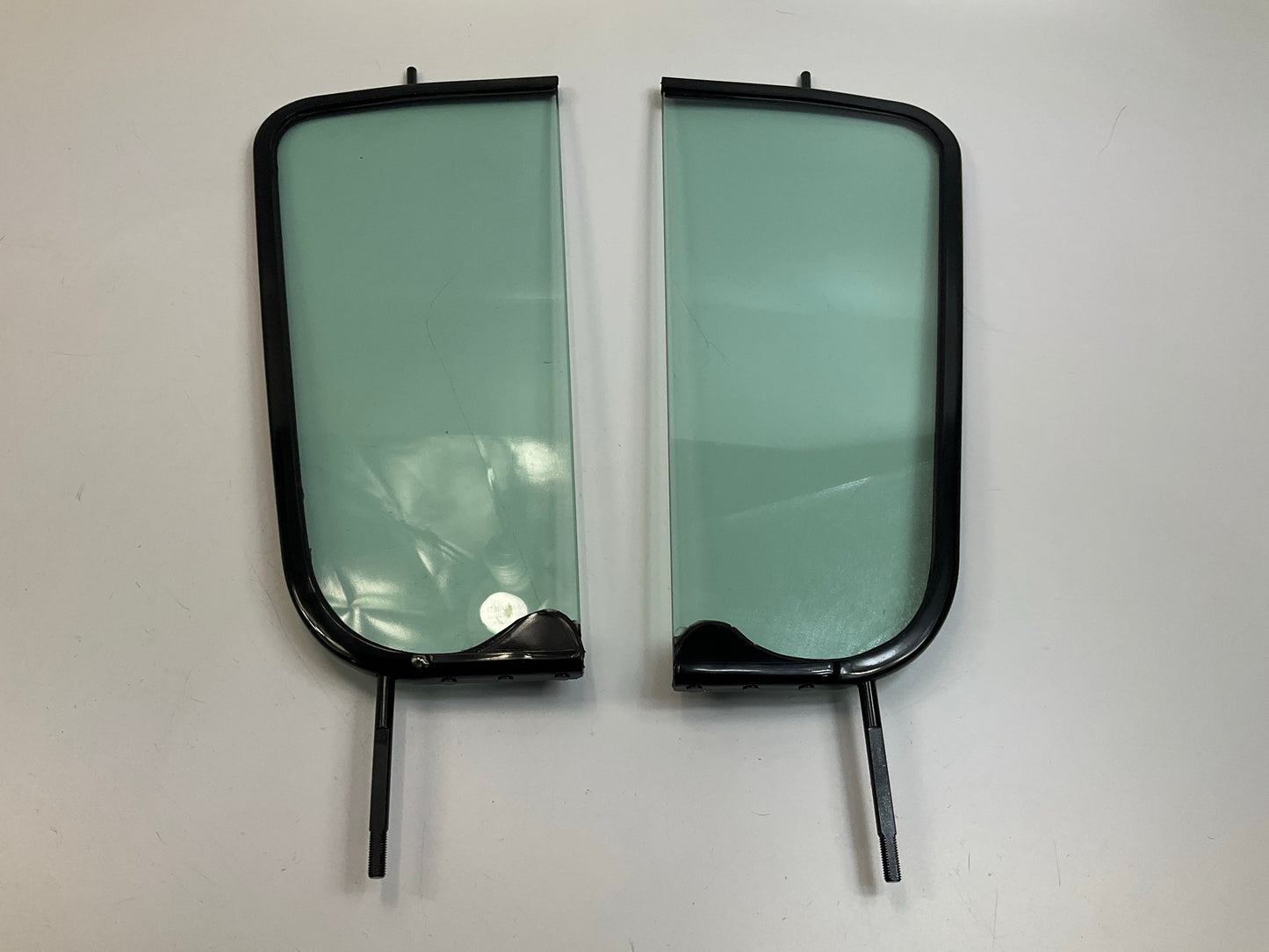 CVT1082FB 1955-59 Chevy Pickup Truck Vent Windows Chrome Frames Green Tint Glass