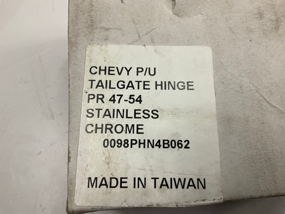 CVT1083AC 1947-1953 Chevrolet Truck Tailgate Hinge Set, Stainless Chrome