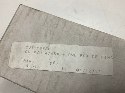 NEW CVT1083AD 1947-1954 Chevy Pickup Truck Glove Box Door Hinge Set, Pair