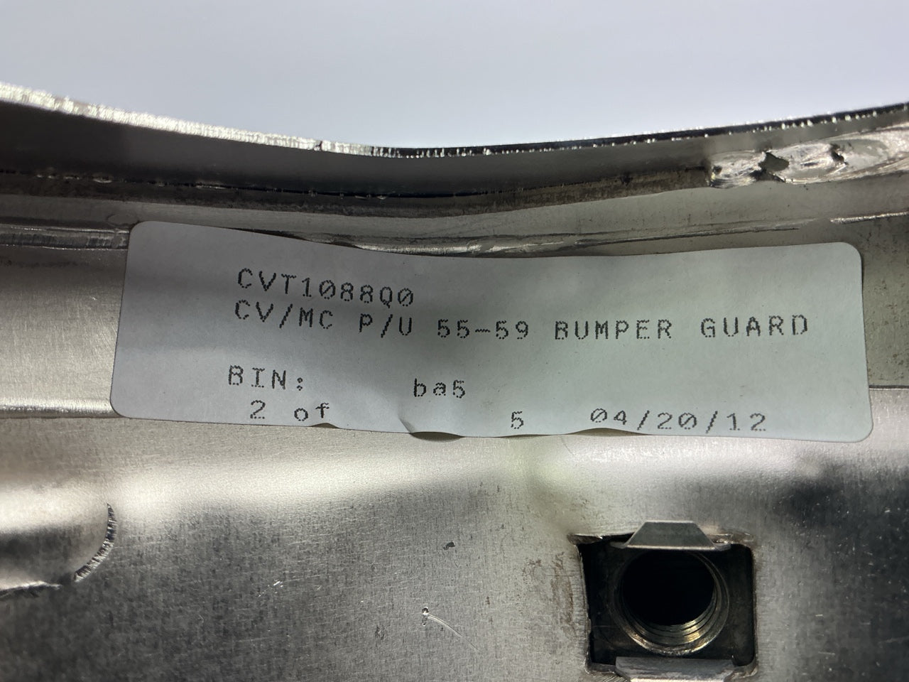 NEW AFTERMARKET 1955-1959 Chevy Pickup Front Bumper Guard Set - Chrome Finish