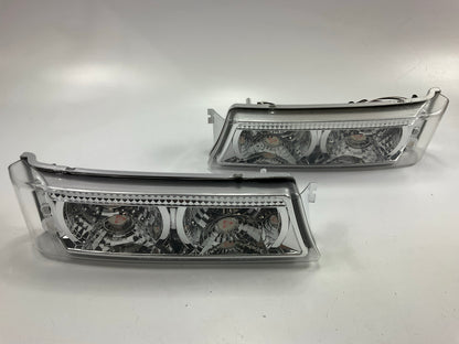 NEW Clear Euro Headlights Head Lamp SET Pair 2003-2006 Chevy Silverado 1500 2500