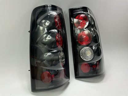 AFTERMARKET Rear Tail Brake Light Lamp Set (Black) For 2003-2006 Chevy Silverado