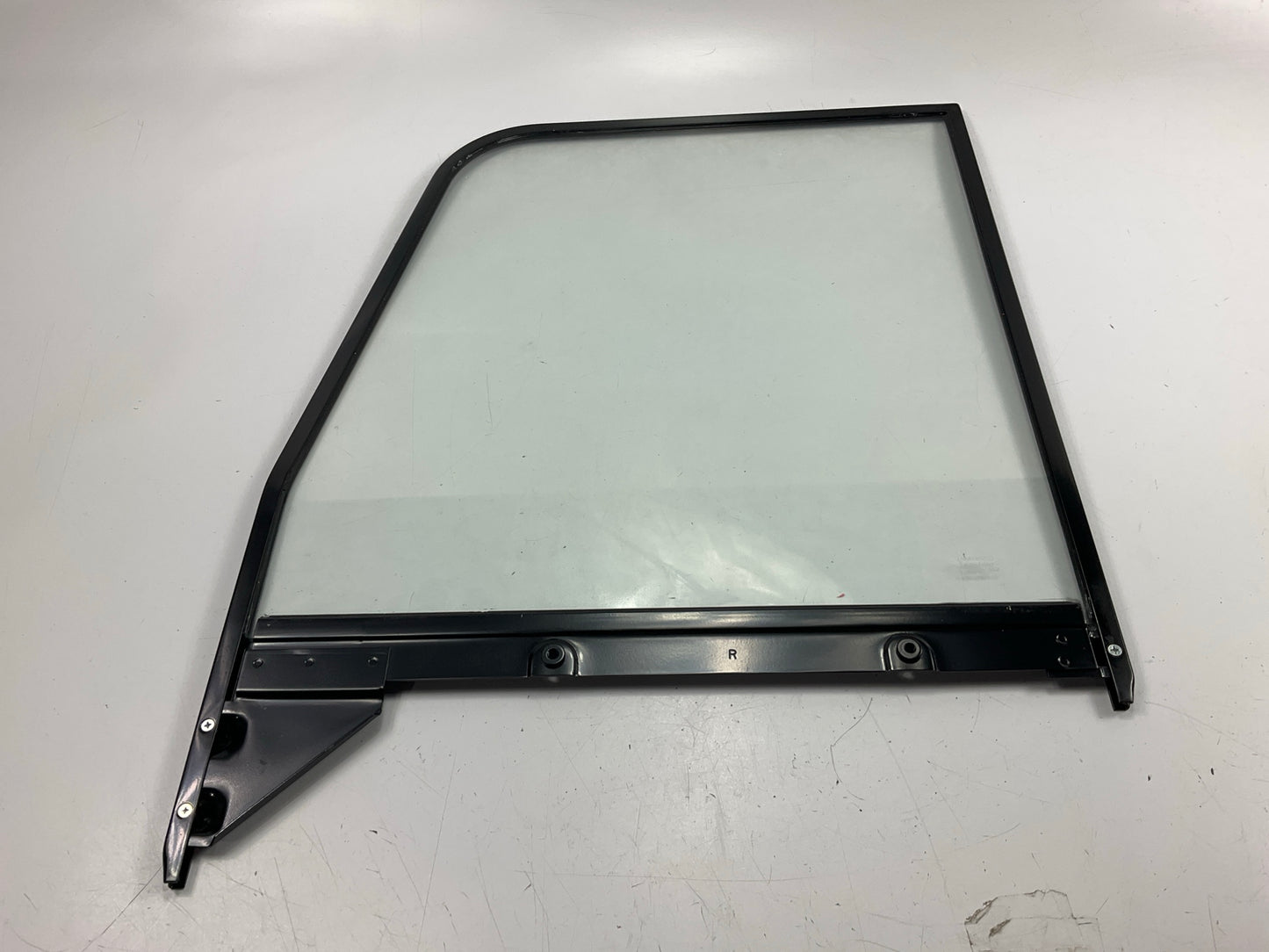 AFTERMARKET - Right Passenger Door Glass Chrome Frame 1955-59 Pick Up, Suburban