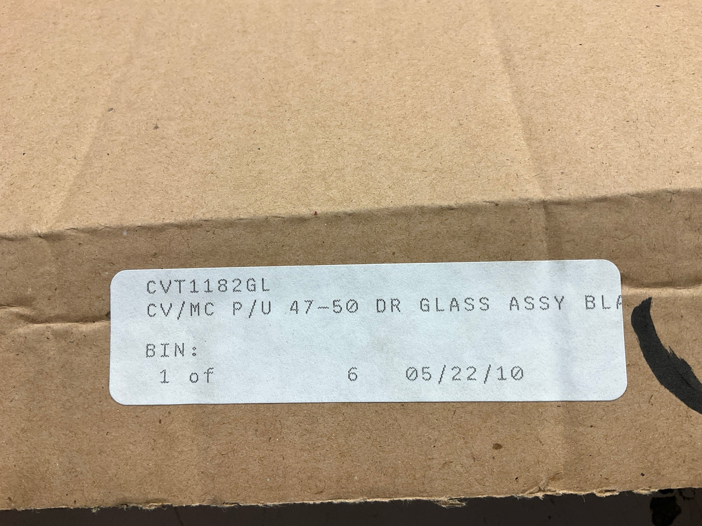NEW CVT1182GL 1947-1950 Chevy Pickup Truck Left Door Window Glass & Black Trim