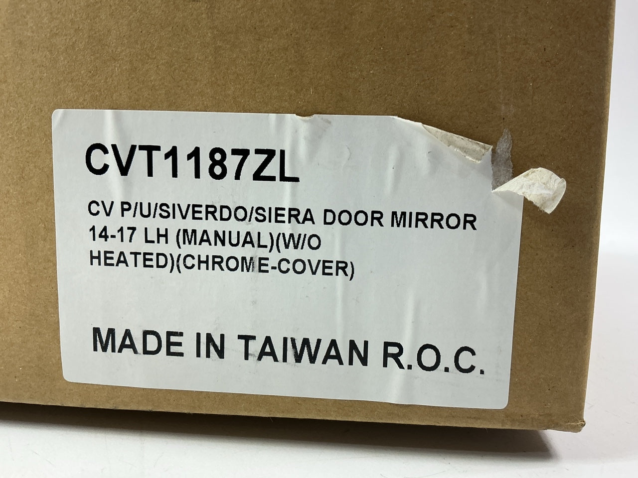 AFTERMARKET Left Drivers Side Manual Non-Heated Door Mirror Replaces 20979682