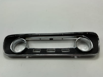 AFTERMARKET 1965 Mustang Dash Bezel Plastic And Chrome Gauge Cluster Trim Bezel
