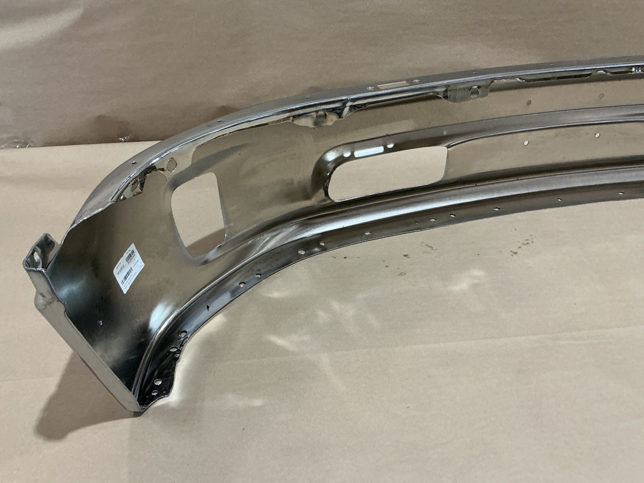 NEW AFTERMARKET Front Chrome Bumper For 2013-2024 Dodge Ram 1500 W/ Fog Lamps