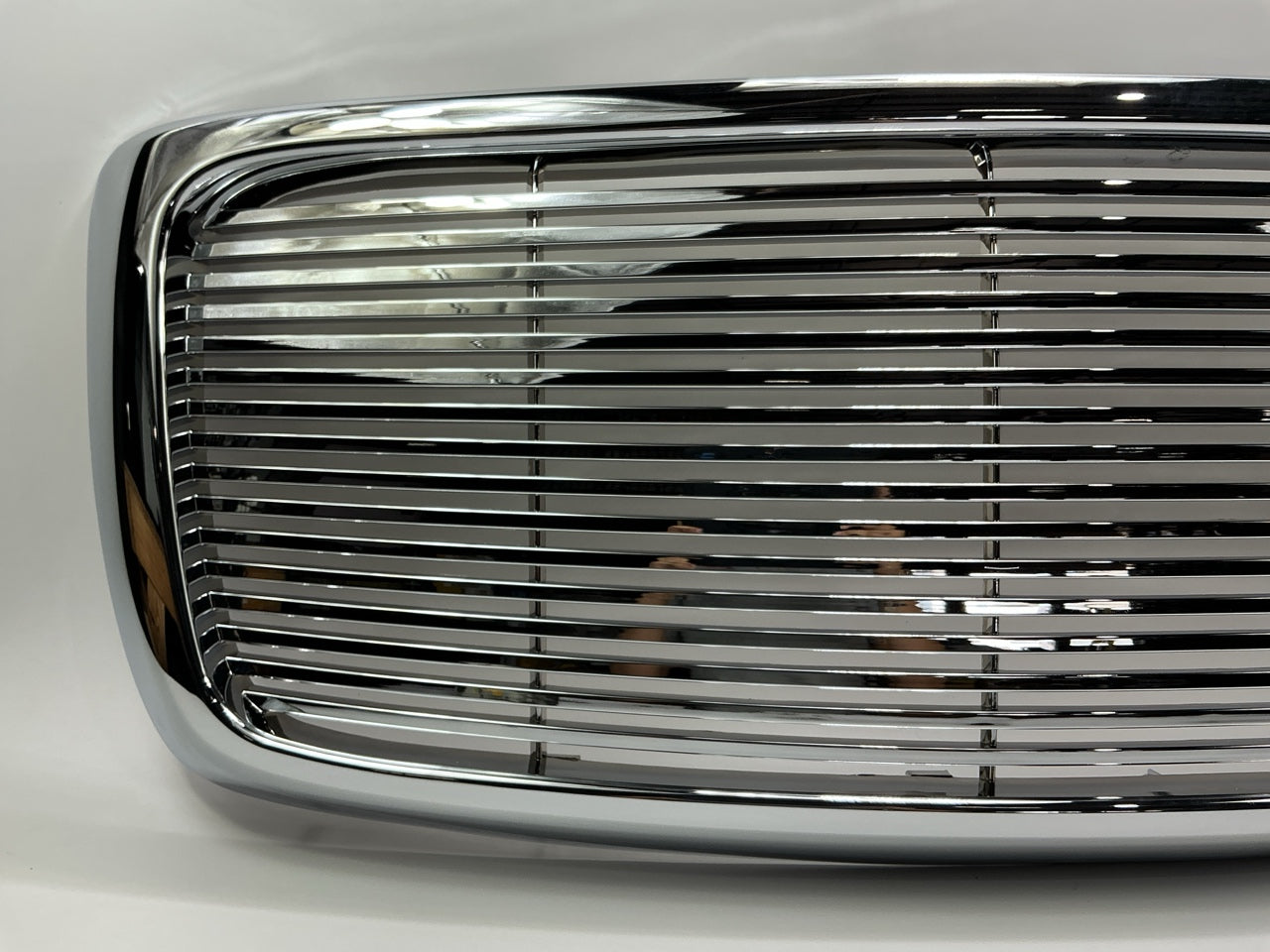 AFTERMARKET Horizontal Front Hood Bumper CHROME Grill Grille - CH1200287