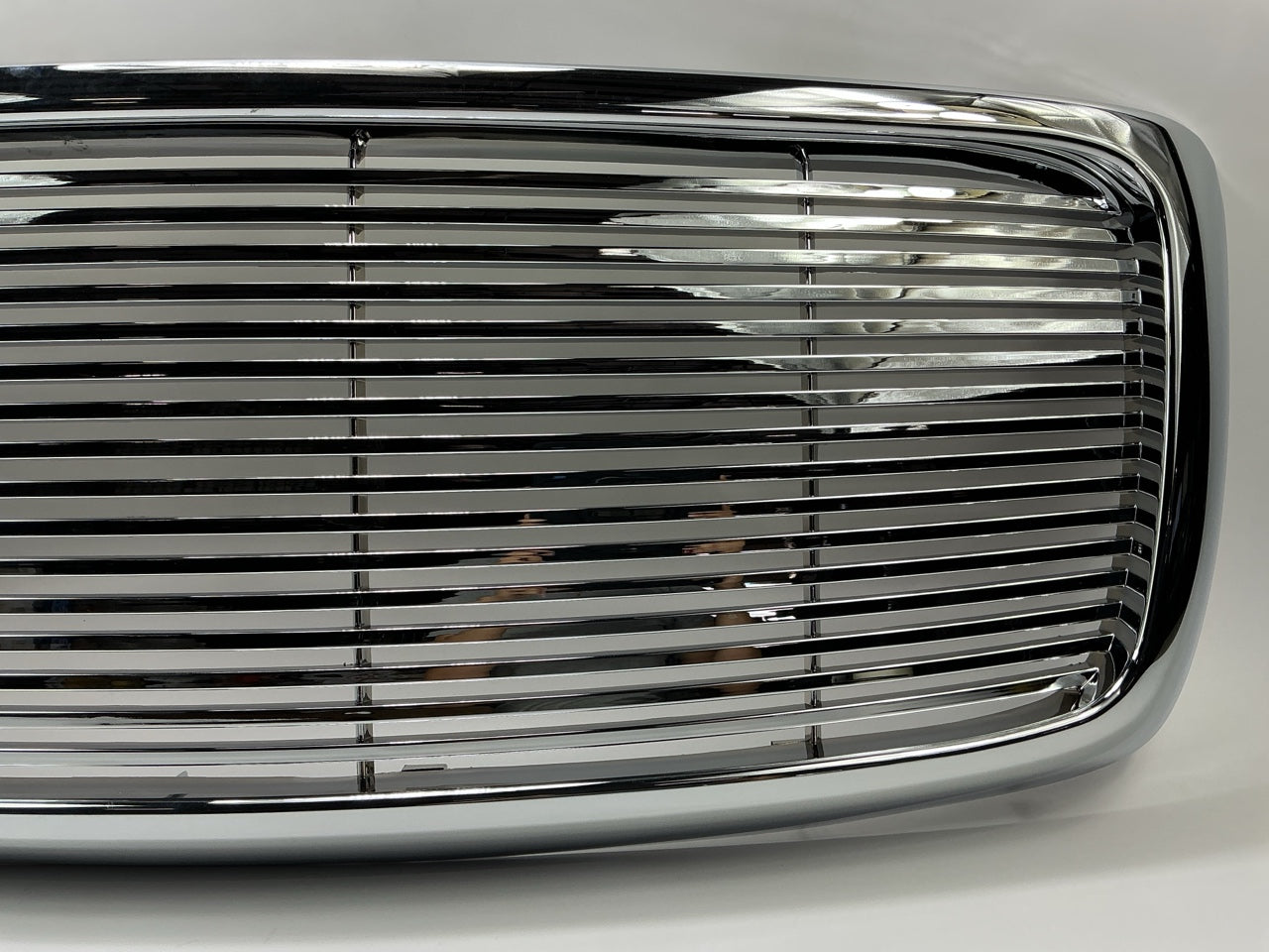 AFTERMARKET Horizontal Front Hood Bumper CHROME Grill Grille - CH1200287