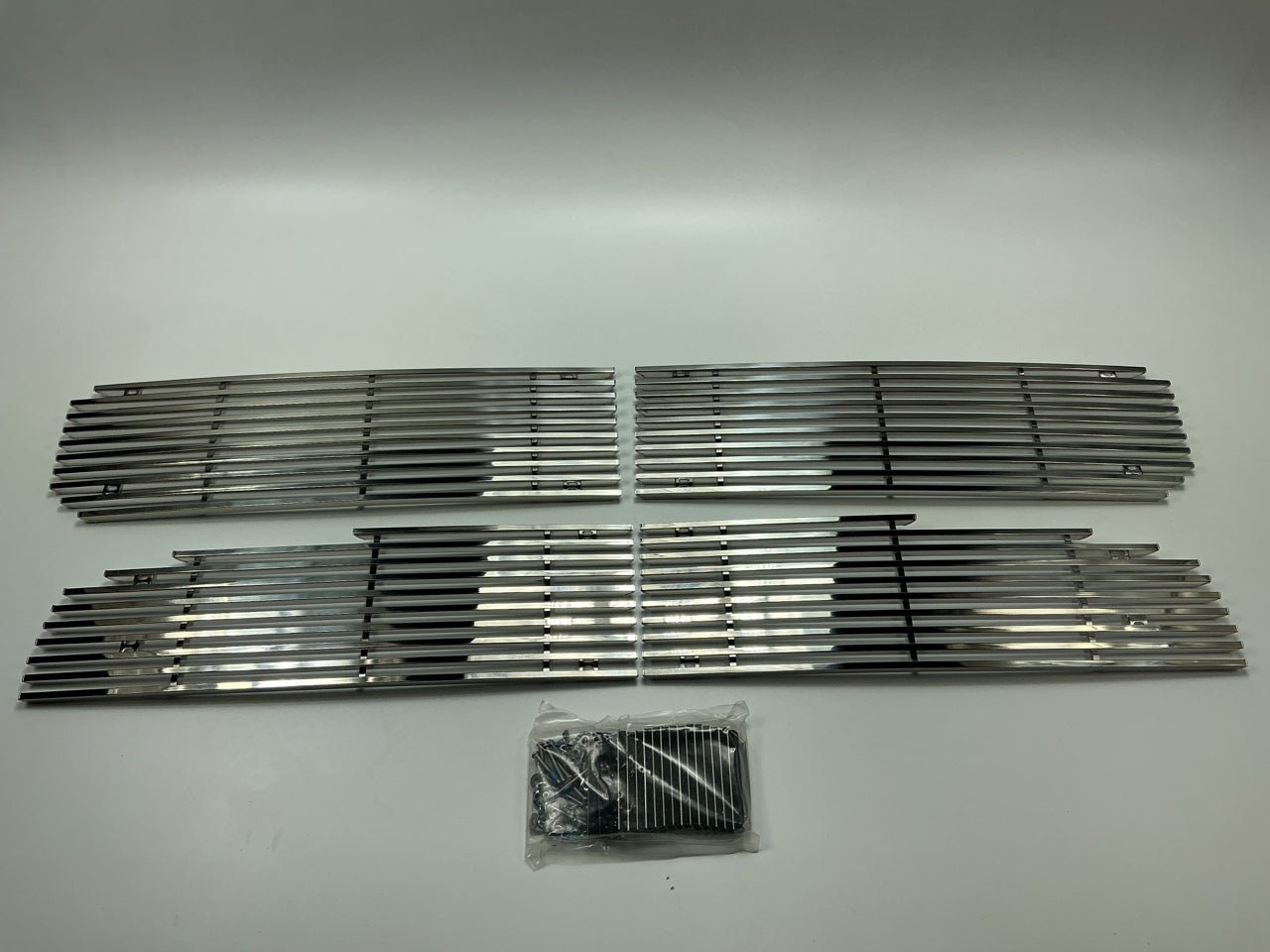 Aluminum Polished Main Upper Billet Grille Insert Combo For 2002-2005 Dodge Ram