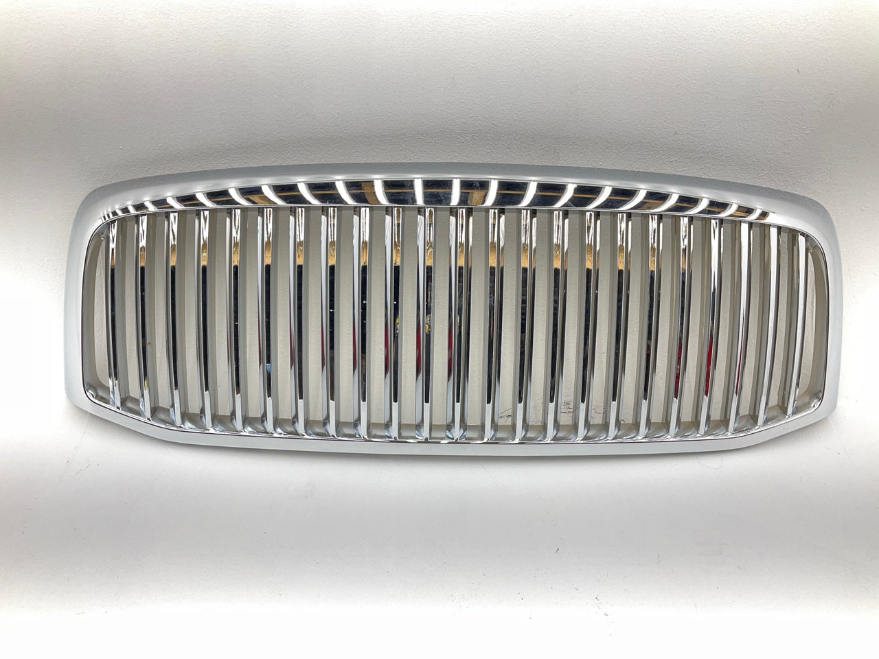 VERTICAL-BAR Chrome Silver ABS Grille For 2006-2008 Dodge Ram 1500 / 2500 / 3500