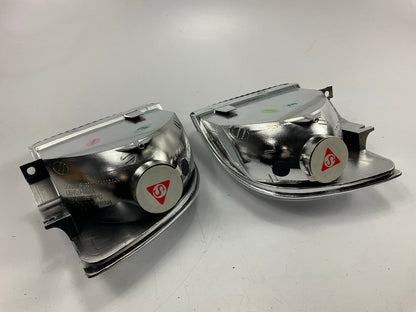 NEW DGT1093ZA Clear Euro Style Corner Light Turn Signal Marker Lamp Left & Right