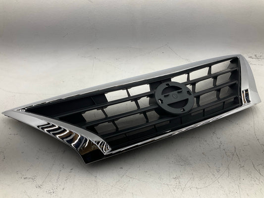 NEW AFTERMARKET  Black W/Chrome Upper Grille For 2015-16 Nissan Versa NI1200261