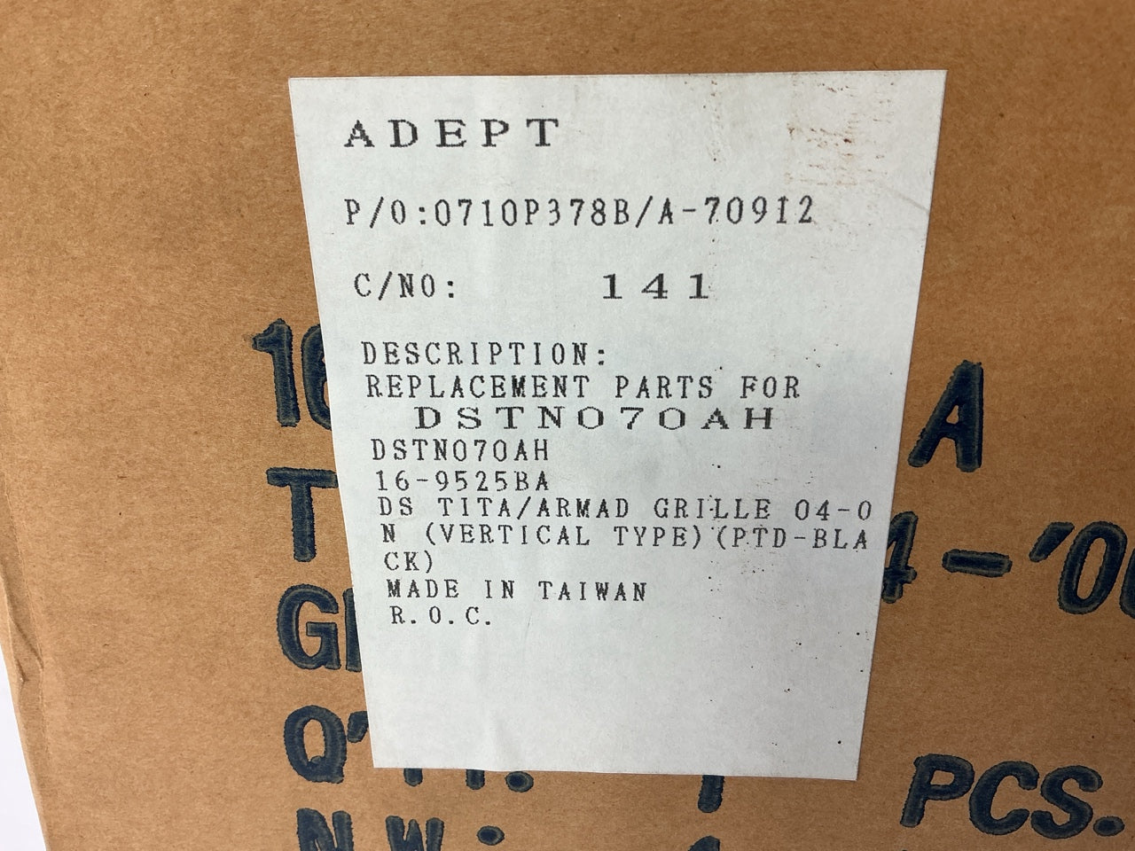 NEW DSTN070AH Vertical Front Bumper Grille For 2004-2007 Nissan Titan, Armada
