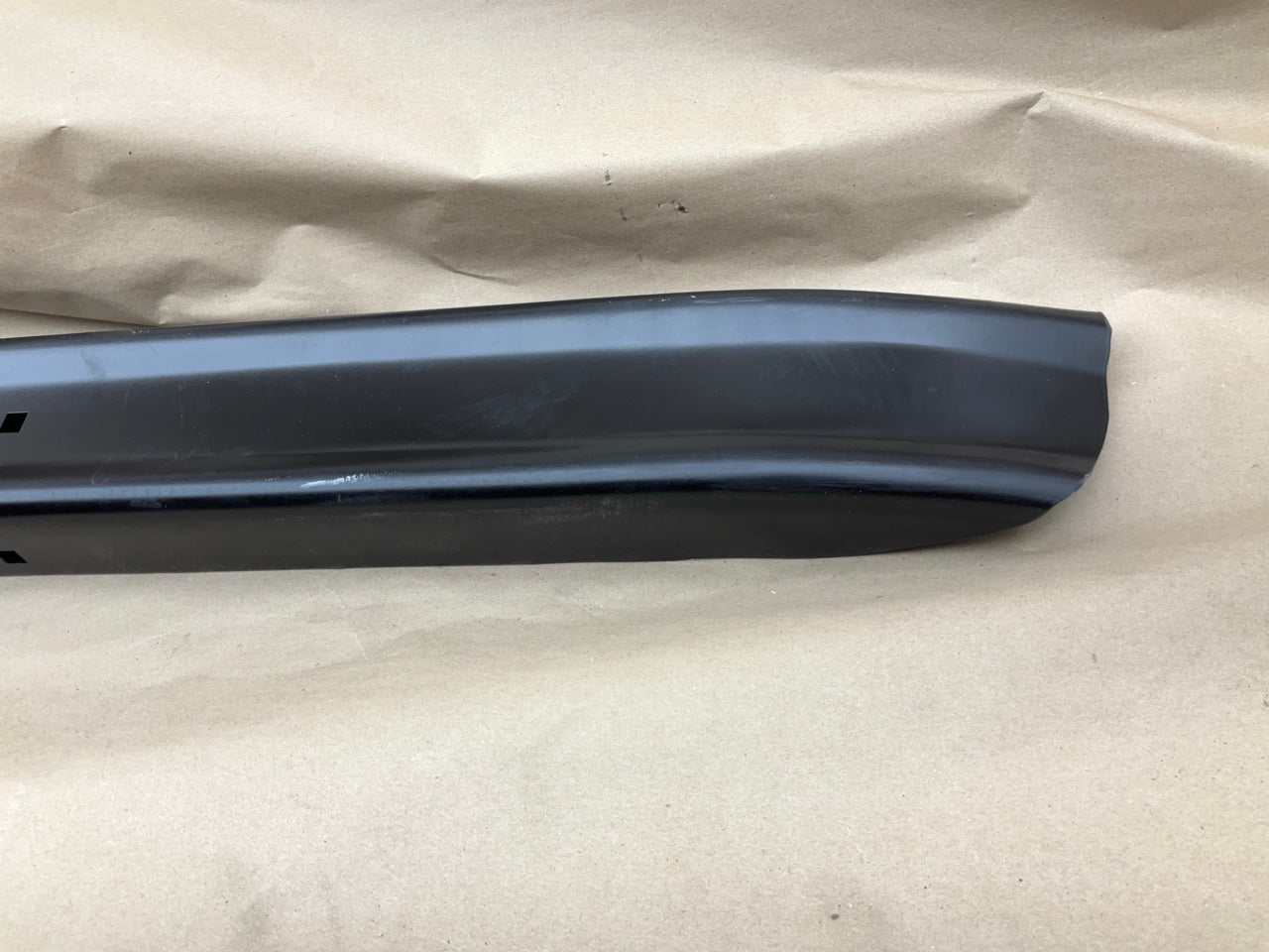 FDB750PT Front Or Rear Steel Bumper, Painted Black - 1966-1977 Bronco