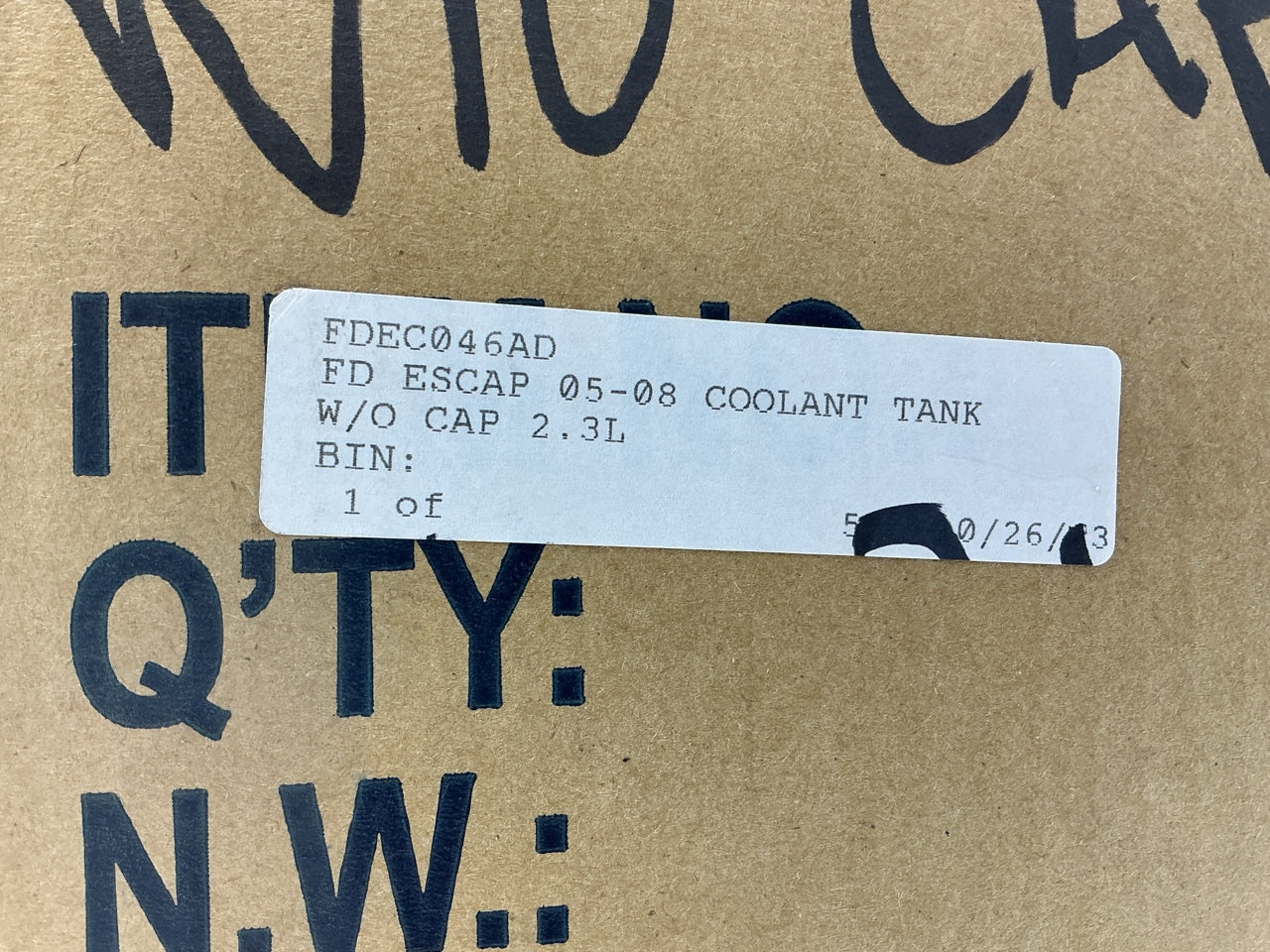 NEW - AFTERMARKET FDEC046AD Radiator Coolant Overflow Reservoir Tank