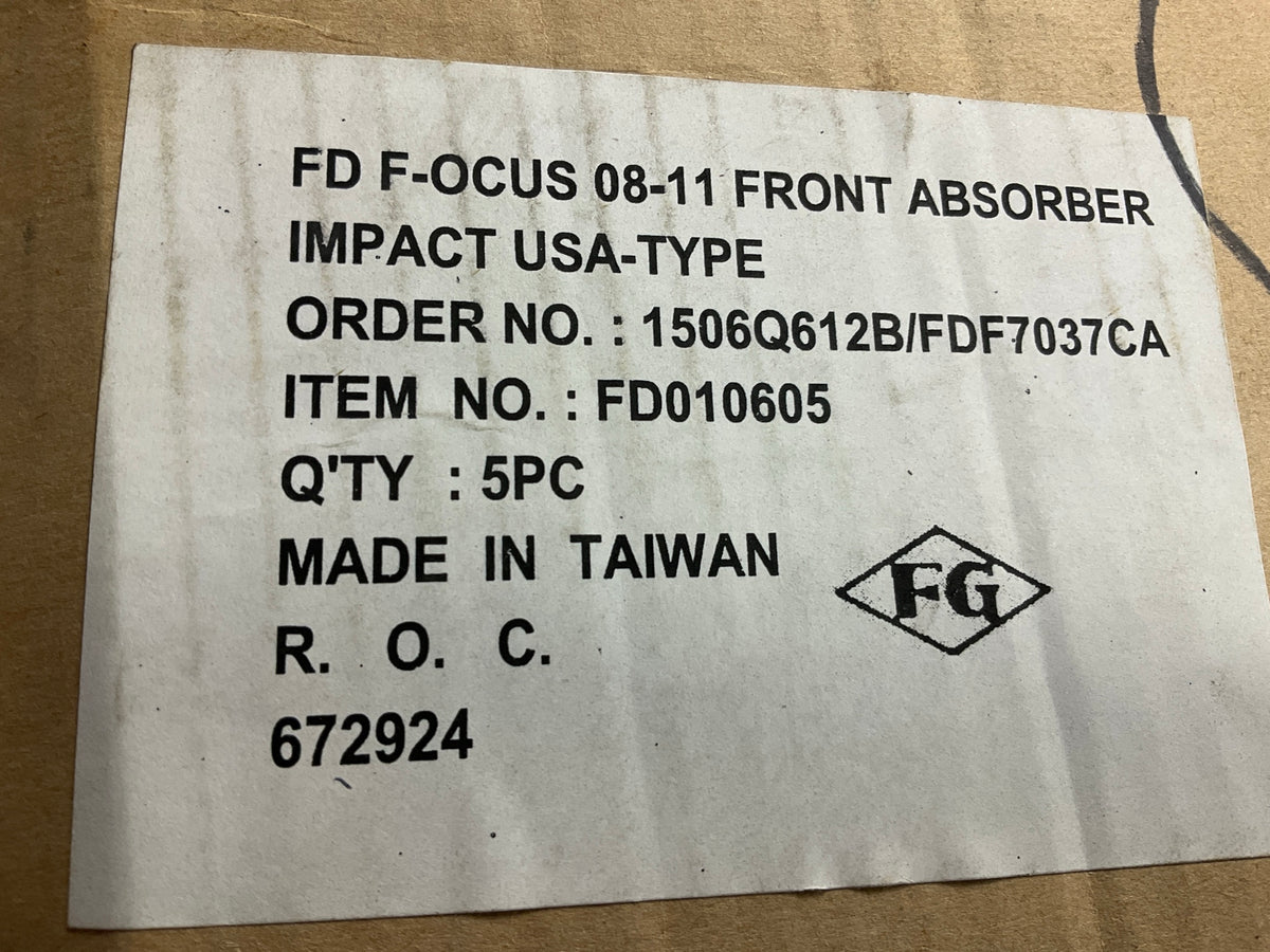 NEW FDF7037CA Front Bumper Impact Absorber - 2008-2011 Ford Focus
