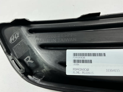 Front Right Passenger Side Fog Light Lamp Bezel For 15-18 Ford Focus AFTERMARKET