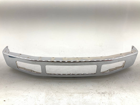 Chrome Steel Front Bumper W/ Molding Holes - 2008-2010 Ford F-450 SD Super Duty