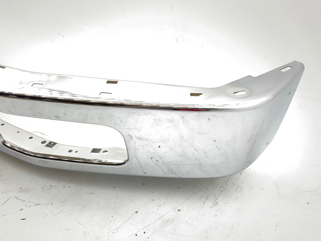 Chrome Steel Front Bumper W/ Molding Holes - 2008-2010 Ford F-450 SD Super Duty