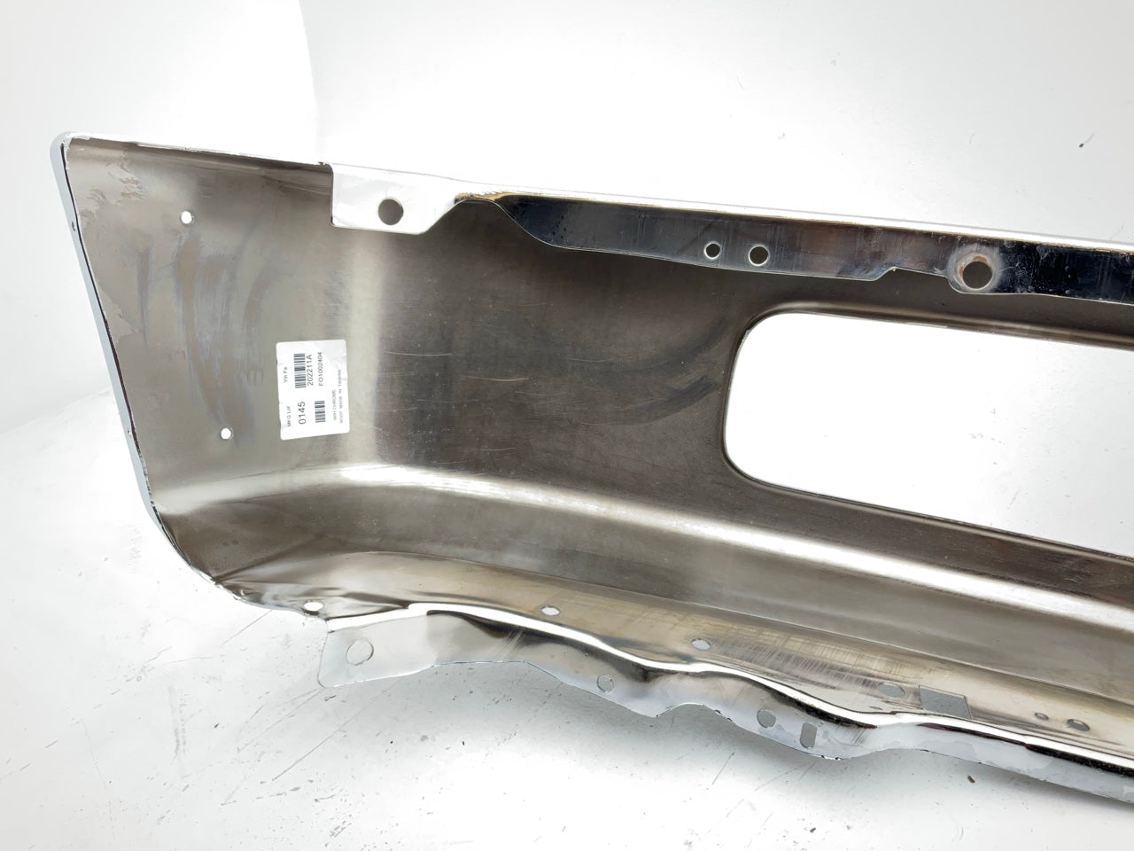 Chrome Steel Front Bumper W/ Molding Holes - 2008-2010 Ford F-450 SD Super Duty