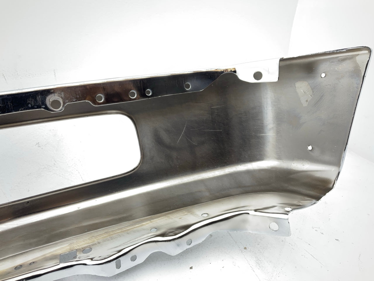 Chrome Steel Front Bumper W/ Molding Holes - 2008-2010 Ford F-450 SD Super Duty