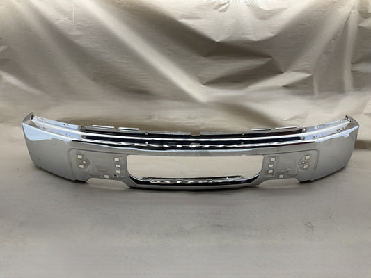 FDT1008XC Chrome Steel Front Bumper 2009-14 Ford F150 Pickup W/O Fog Light Hole
