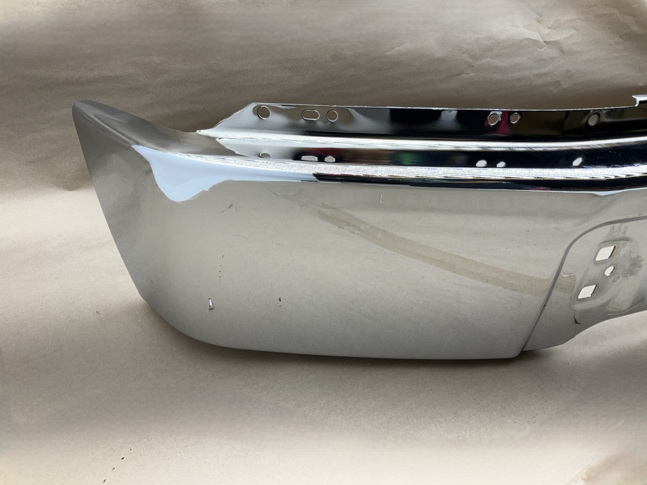 FDT1008XC Chrome Steel Front Bumper 2009-14 Ford F150 Pickup W/O Fog Light Hole