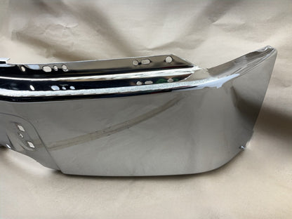 FDT1008XC Chrome Steel Front Bumper 2009-14 Ford F150 Pickup W/O Fog Light Hole