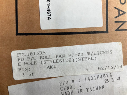 NEW AFTERMARKET Rear Roll Pan With License Plate Holes