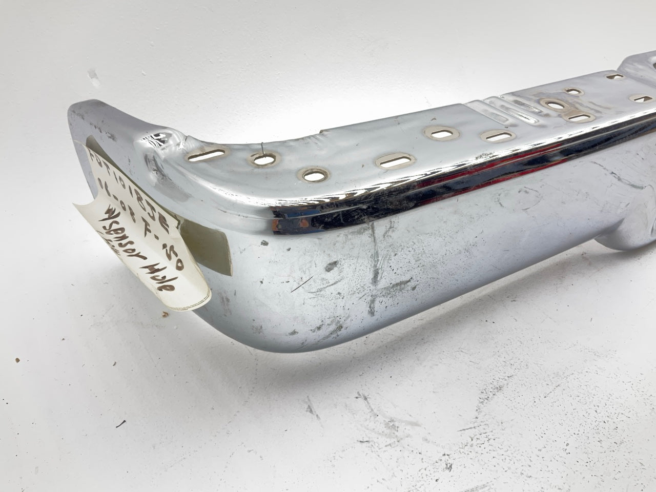 NEW FDT1018JE Rear Steel Step Bumper - 2006-2008 Ford F-150 With Sensor Holes