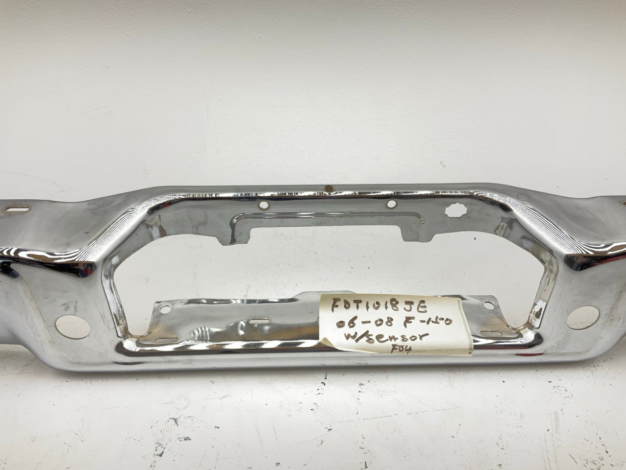NEW FDT1018JE Rear Steel Step Bumper - 2006-2008 Ford F-150 With Sensor Holes