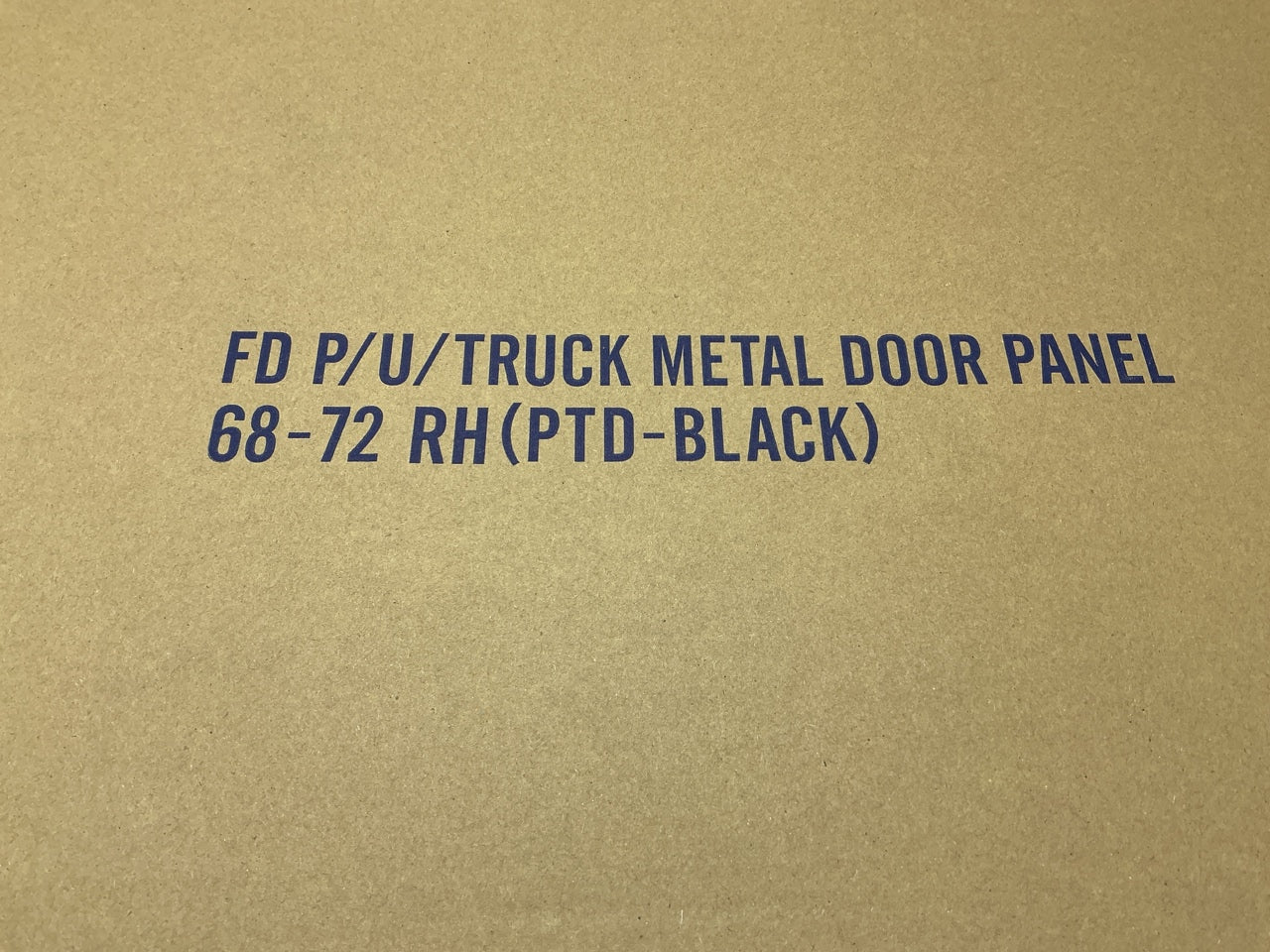 NEW AFTERMARKET - RH Right Black Interior Door Panel 1968-72 F-100 F-250 F-350