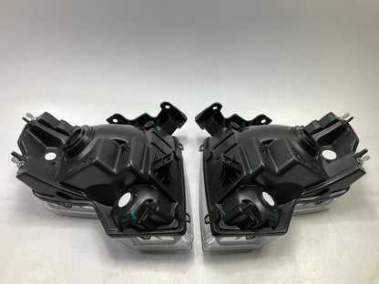 2009-2014 Ford F-150 Pickup Pair Chrome Housing Amber Side Headlight/Lamp Set